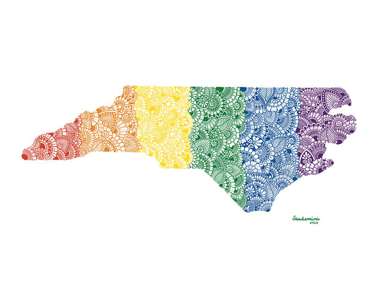 North Carolina Pride Mandala