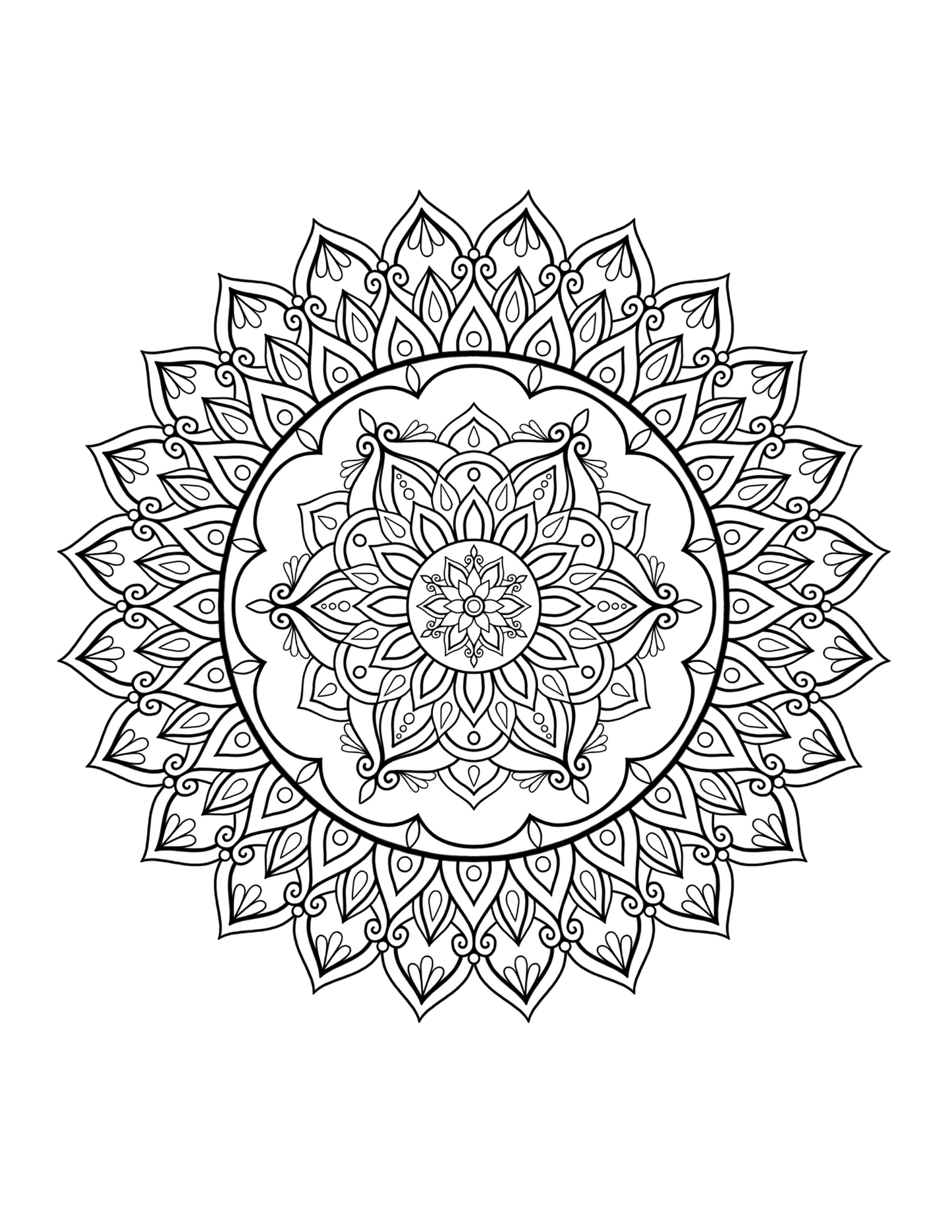 Mandala Coloring Book PDF