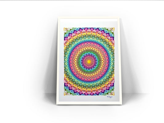 Intricate Rainbow Mandala