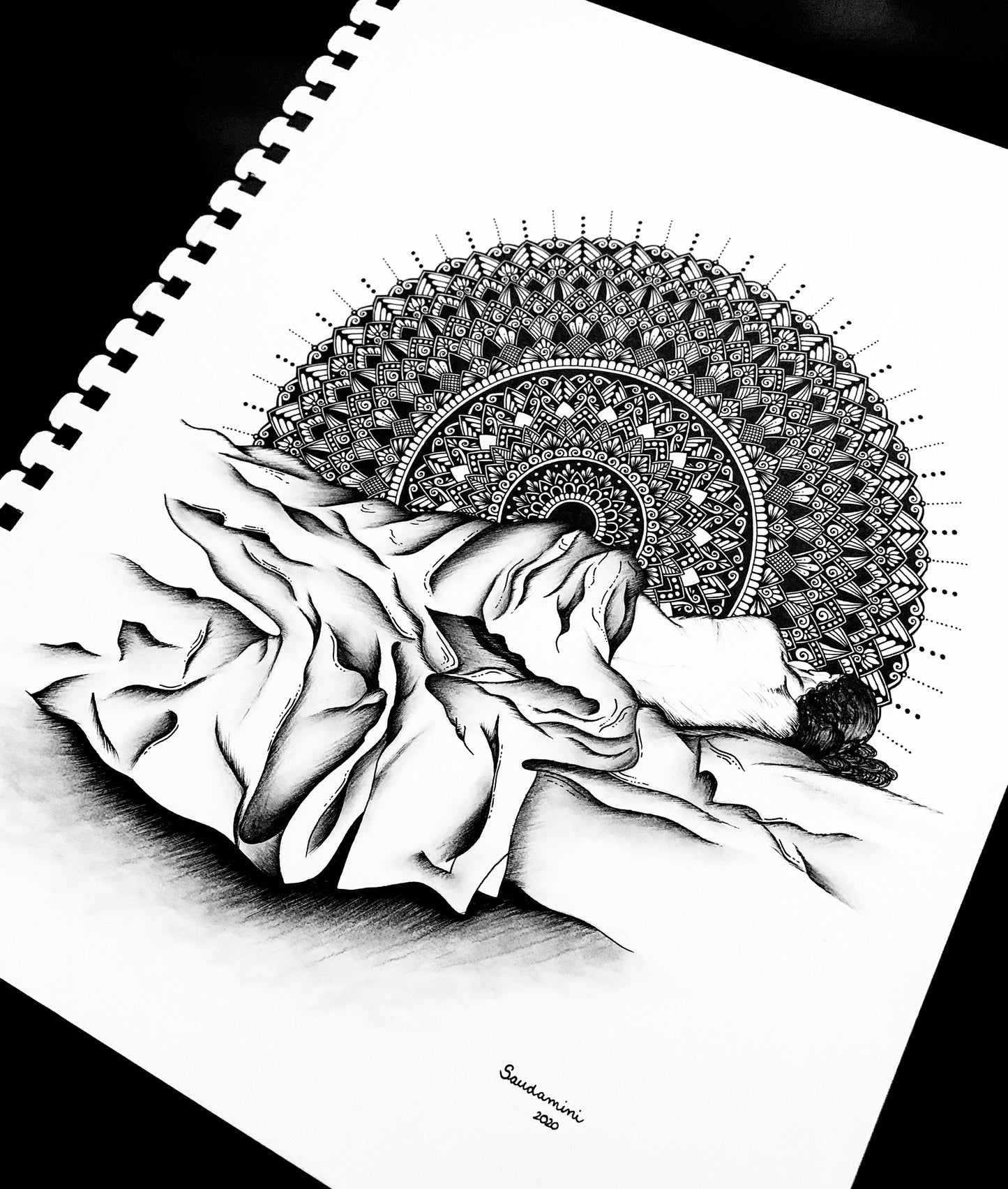 Sleeping Lady Sunrise Mandala