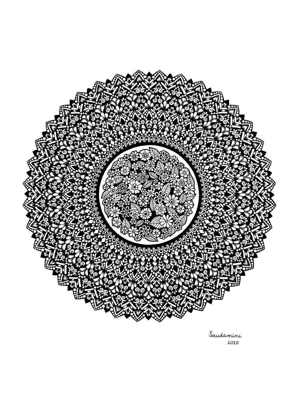 Flower Garden Mandala