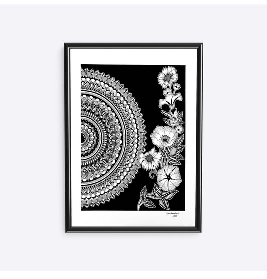 Cascading Flowers Mandala