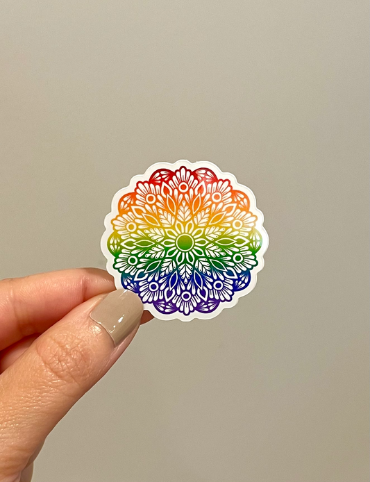 Rainbow Mandala Sticker