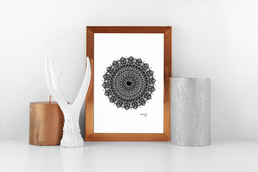 Fleur-de-lis and Lotus Mandala