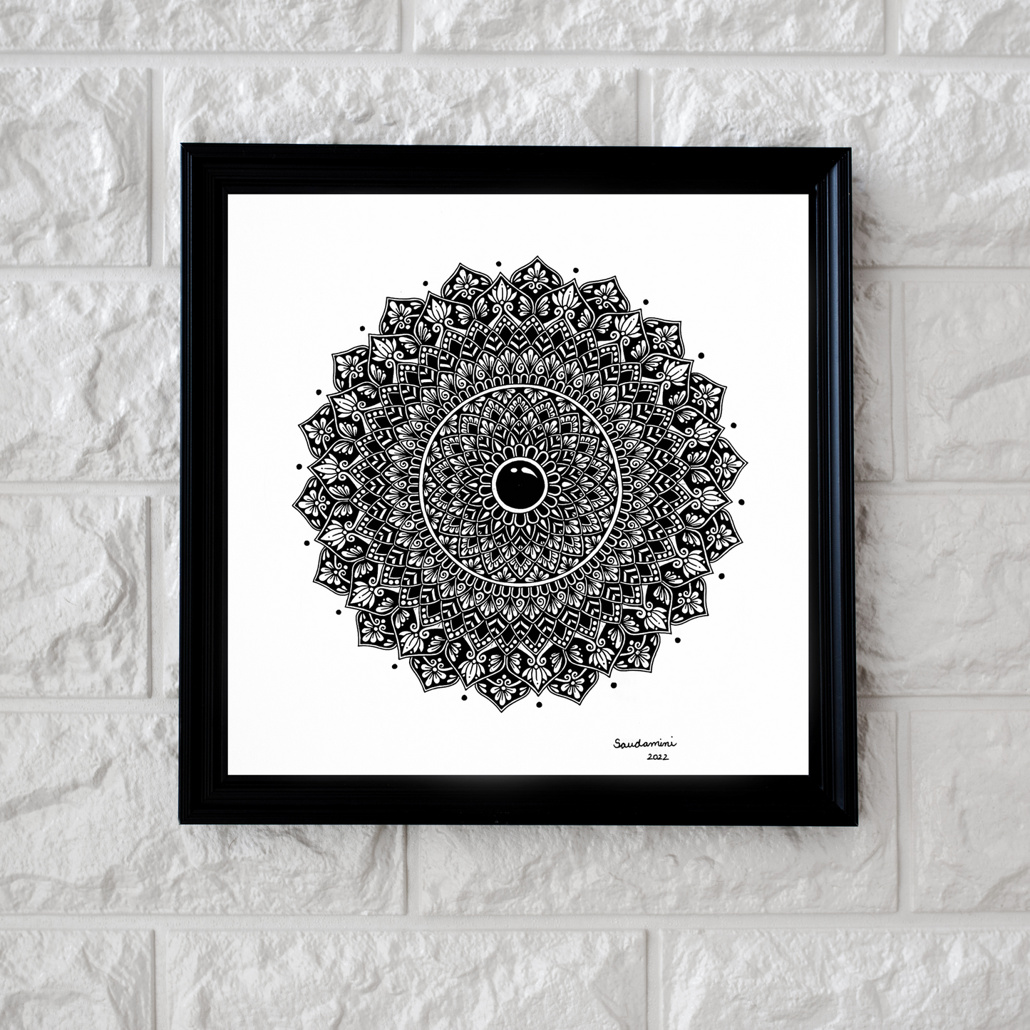 Fleur-de-lis and Lotus Mandala