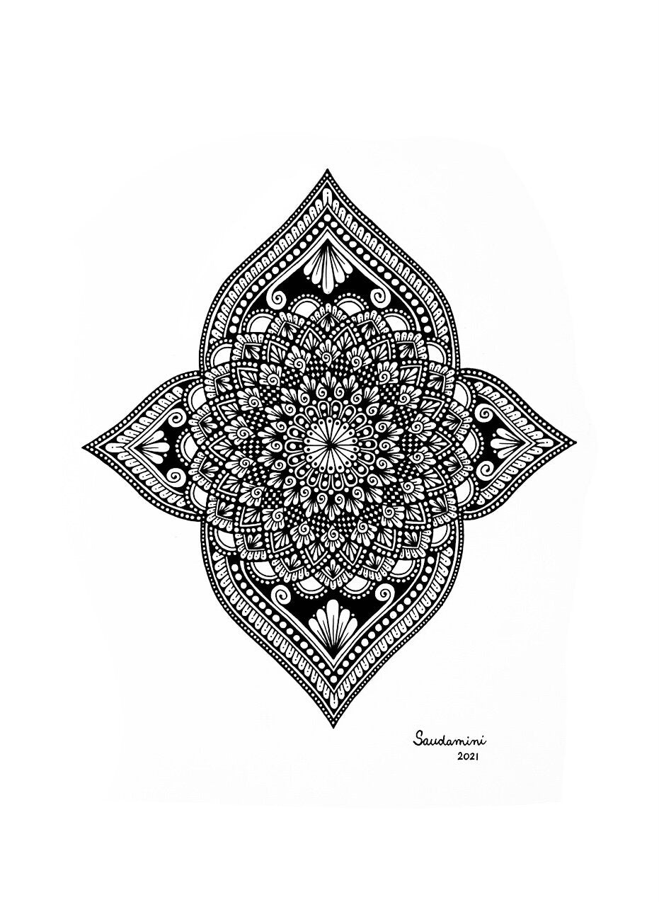 Open Flower Mandala (Prints)