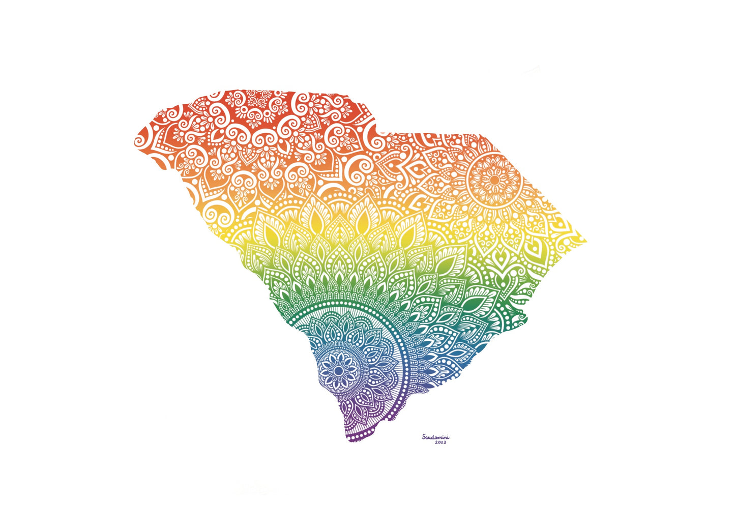South Carolina Pride Mandala
