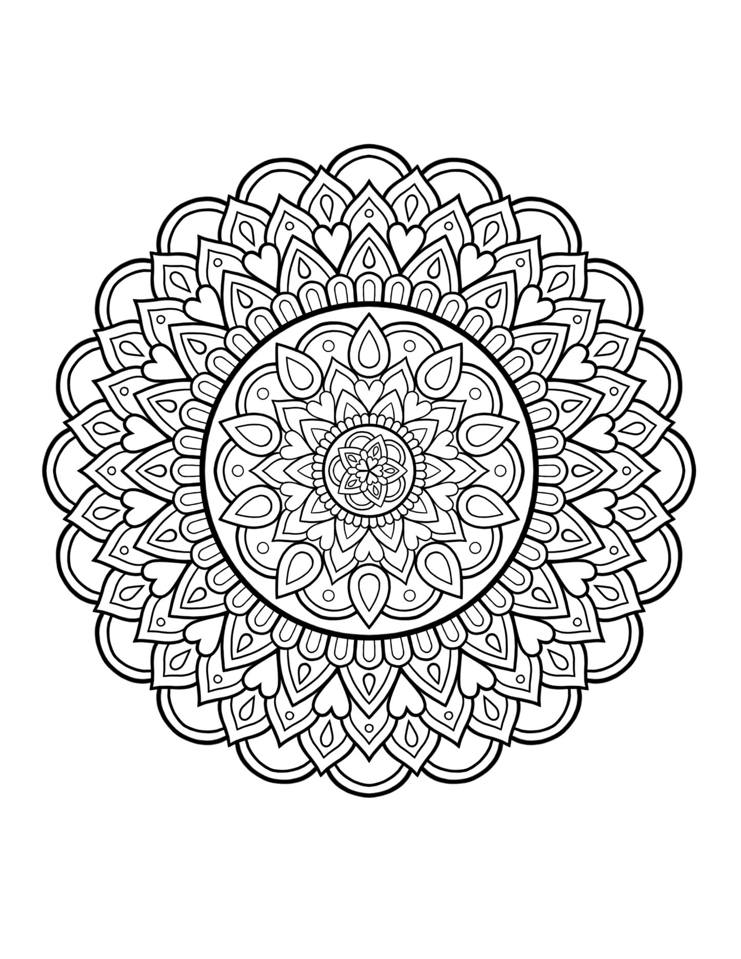 Mandala Coloring Book PDF