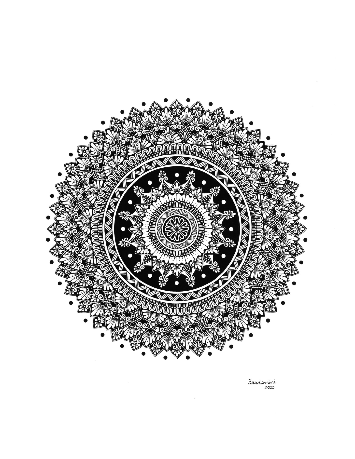 Diamond Burst Mandala (Prints)