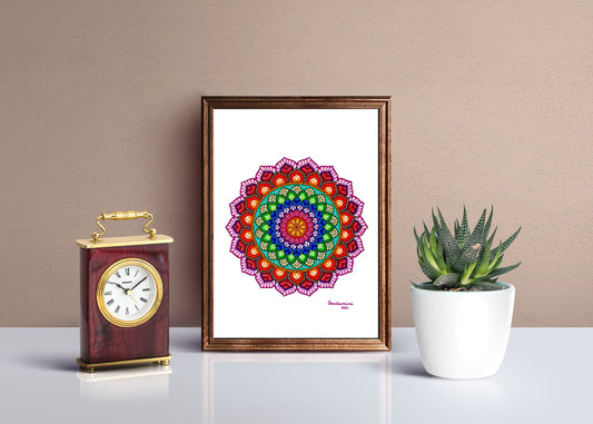 Multi-colored Mandala