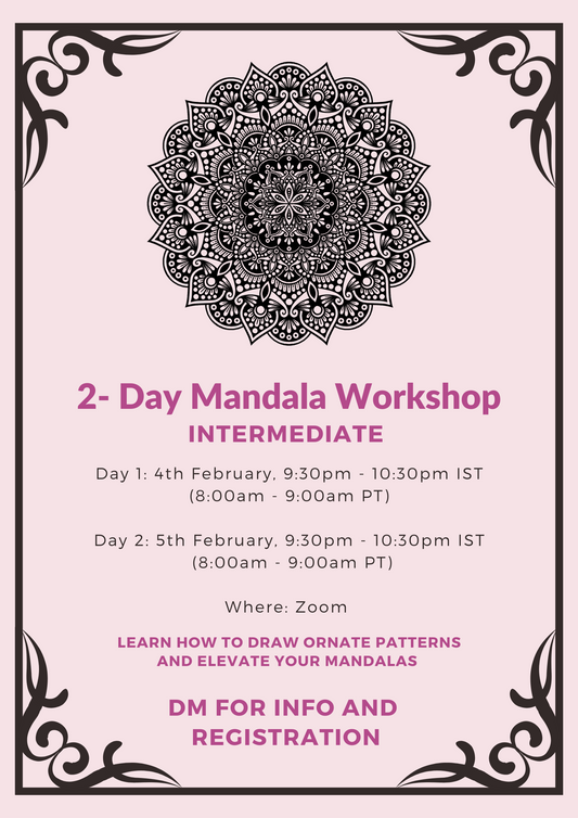 Mandala Drawing Workshop For Intermediate