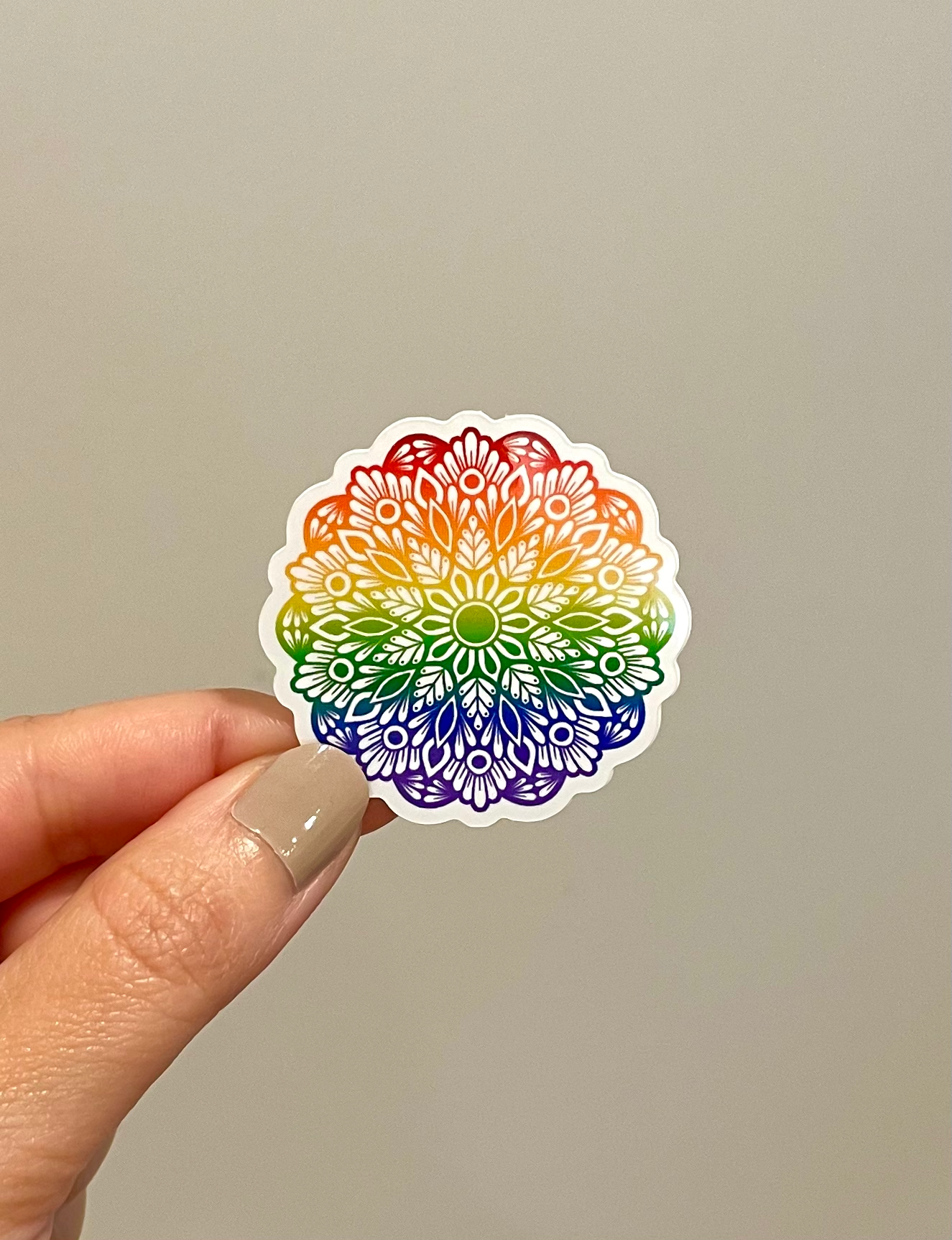 Rainbow Mandala Sticker
