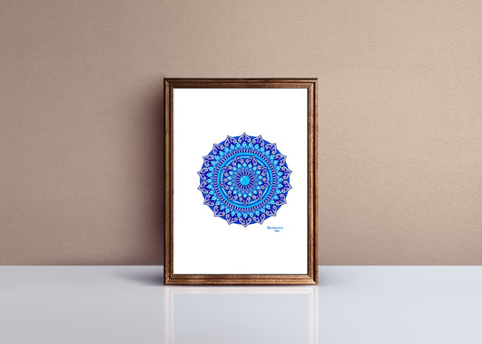 Shades of Blue Mandala