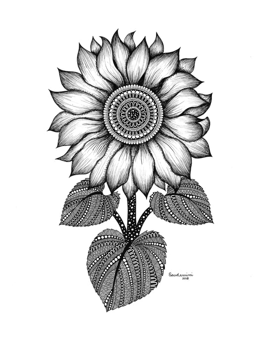 Sunflower Mandala (Prints)