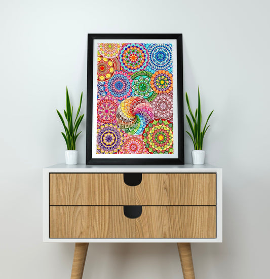 Colorful Cluster Mandala