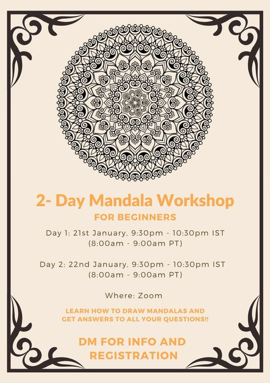 Mandala Drawing Workshop For Beginners