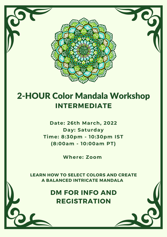 Intermediate Color Mandala Workshop